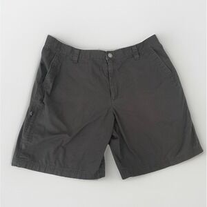 Columbia Men's Dark Brown Cargo Shorts w/Zipper Pocket Size 36 Golf Fishing Hike